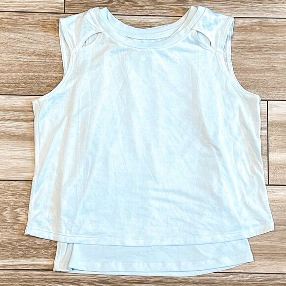 Athleta Girl Double Tank Camisoles Doubles in Light Blue, Size Medium 8-10 - Picture 1 of 4